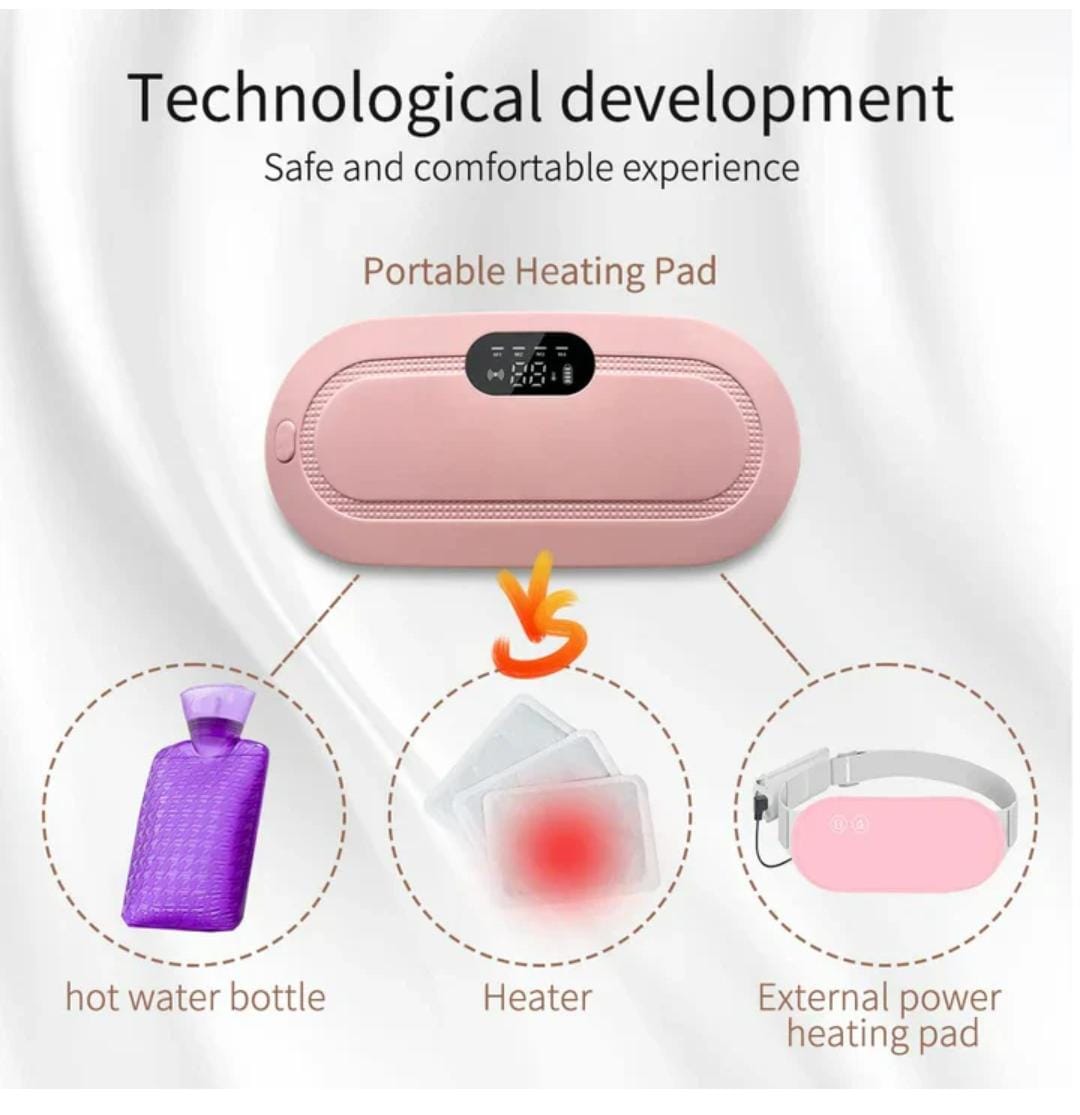 Portable Cordless Heating Pad for Cramp Relief for Stomach Period