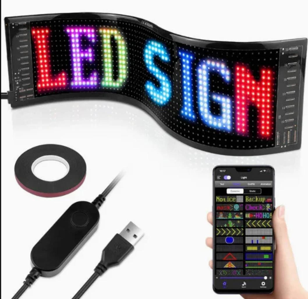 Led Matrix Panel Car Sign